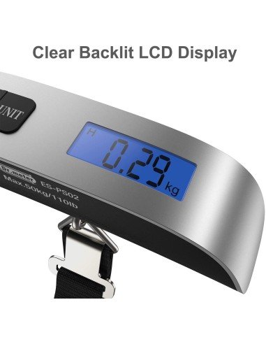 ⭐ Balanza Pesa de Viaje Báscula Portátil Digital Equipaje Maleta