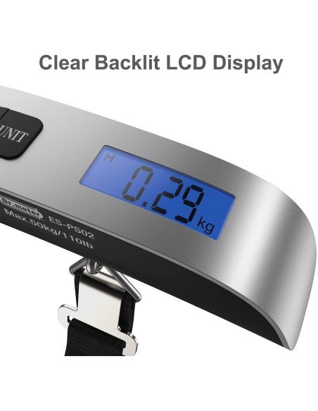 ⭐ Balanza Pesa de Viaje Báscula Portátil Digital Equipaje Maleta