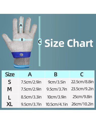 ⭐ Guantes Carnicería Seguridad Nivel 5 Anticorte Cocina X2