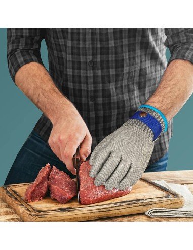 ⭐ Guantes Carnicería Seguridad Nivel 5 Anticorte Cocina X2