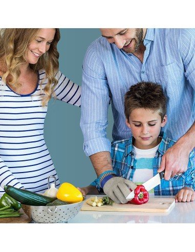 ⭐ Guantes Carnicería Seguridad Nivel 5 Anticorte Cocina X2