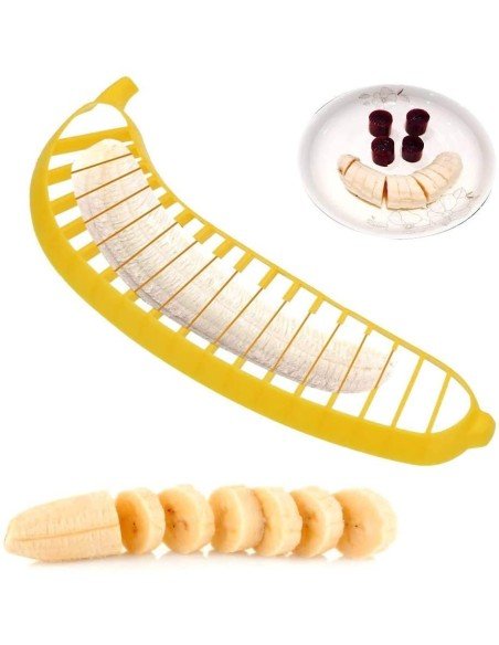 ⭐ Rebanador de Banana realiza perfectas rodajas para ensaladas