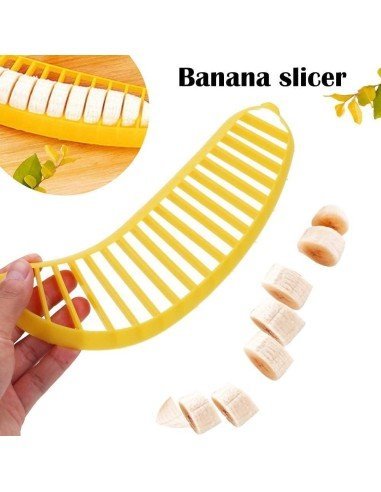 ⭐ Rebanador de Banana realiza perfectas rodajas para ensaladas