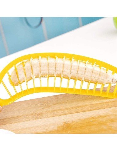 ⭐ Rebanador de Banana realiza perfectas rodajas para ensaladas