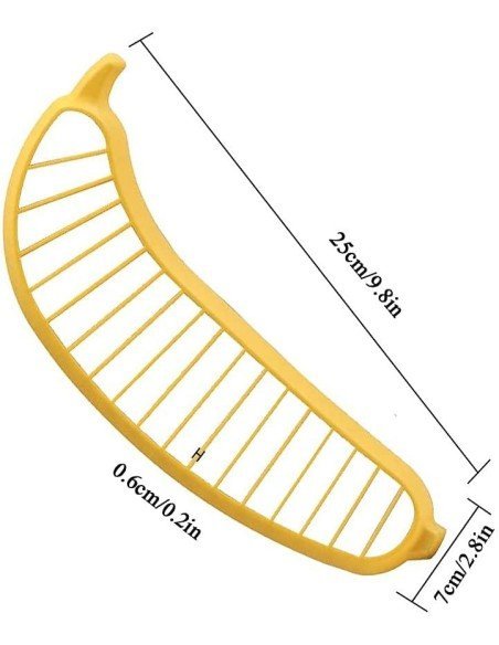 ⭐ Rebanador de Banana realiza perfectas rodajas para ensaladas