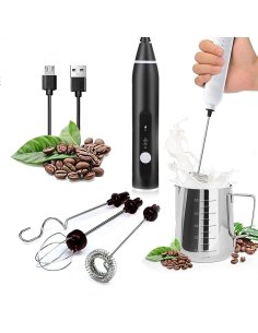 ⭐ Espumador Batidor Recargable Leche Café Chocolate Cappuccino