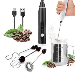 ⭐ Espumador Batidor Recargable Leche Café Chocolate Cappuccino
