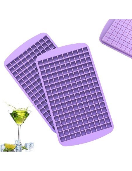 ⭐ Molde De Silicona Mini Cubos 160 Cavidades Whiskey Hielo ⭐ Molde De Silicona Mini Cubos 160 Cavidades Whiskey Hielo
