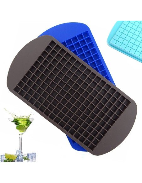 ⭐ Molde De Silicona Mini Cubos 160 Cavidades Whiskey Hielo
