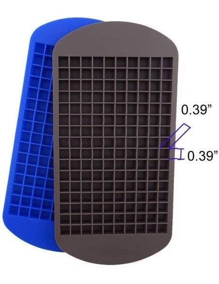 ⭐ Molde De Silicona Mini Cubos 160 Cavidades Whiskey Hielo