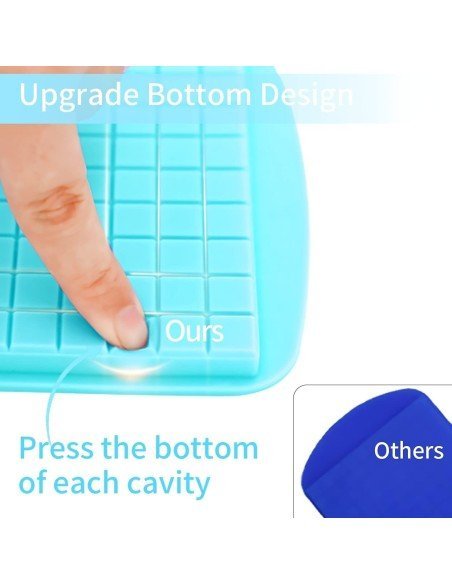 ⭐ Molde De Silicona Mini Cubos 160 Cavidades Whiskey Hielo