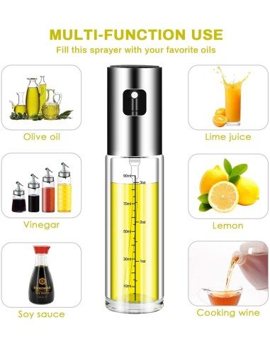 Setx2 Pulverizador aceite Spray Oil cocina bbq 100ml