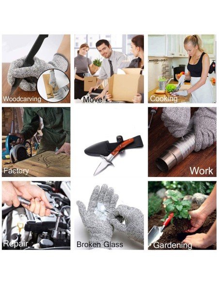 ⭐ Cuchillo De Abridor De Ostras en Acero Inoxidable y estuche ⭐ Cuchillo De Abridor De Ostras en Acero Inoxidable y estuche