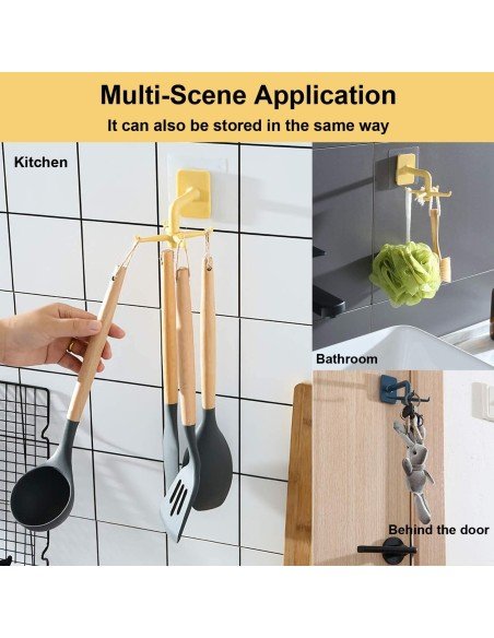 ⭐ Organizador Soporte a pared giratorio cocina baño Multiusos ⭐ Organizador Soporte a pared giratorio cocina baño Multiusos