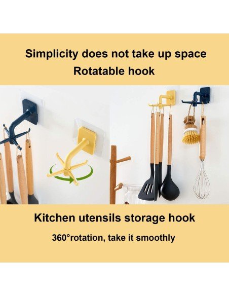 ⭐ Organizador Soporte a pared giratorio cocina baño Multiusos ⭐ Organizador Soporte a pared giratorio cocina baño Multiusos