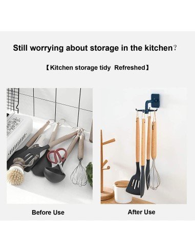 ⭐ Organizador Soporte a pared giratorio cocina baño Multiusos