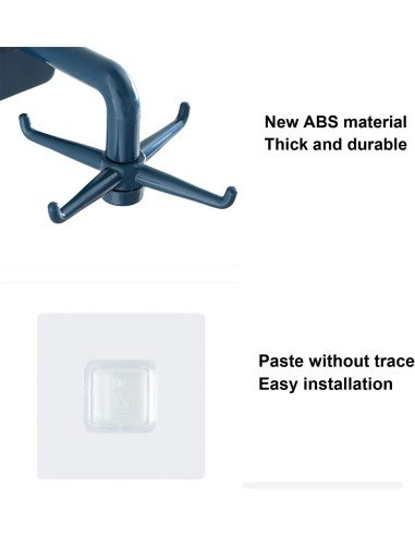 ⭐ Organizador Soporte a pared giratorio cocina baño Multiusos