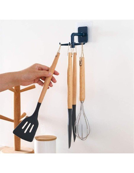 ⭐ Organizador Soporte a pared giratorio cocina baño Multiusos ⭐ Organizador Soporte a pared giratorio cocina baño Multiusos