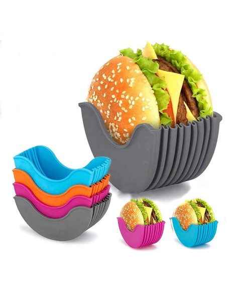 ⭐ Soporte Para Hamburguesas Donas Lavable y Reutilizable