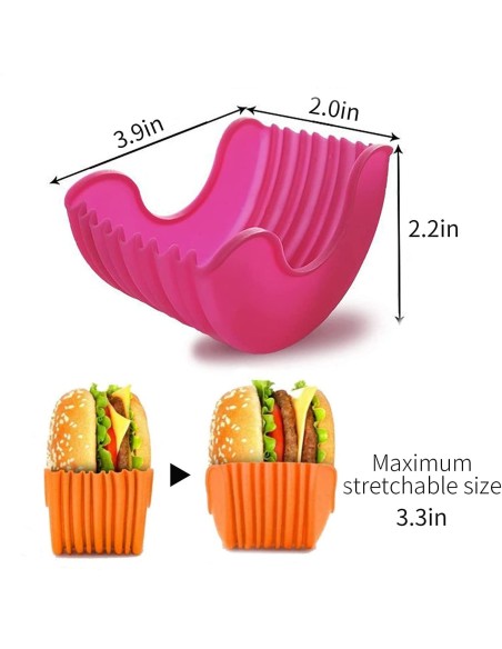 ⭐ Soporte Para Hamburguesas Donas Lavable y Reutilizable ⭐ Soporte Para Hamburguesas Donas Lavable y Reutilizable