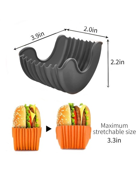 ⭐ Soporte Para Hamburguesas Donas Lavable y Reutilizable ⭐ Soporte Para Hamburguesas Donas Lavable y Reutilizable