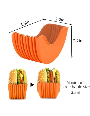 ⭐ Soporte Para Hamburguesas Donas Lavable y Reutilizable