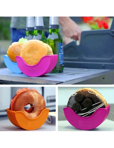 ⭐ Soporte Para Hamburguesas Donas Lavable y Reutilizable