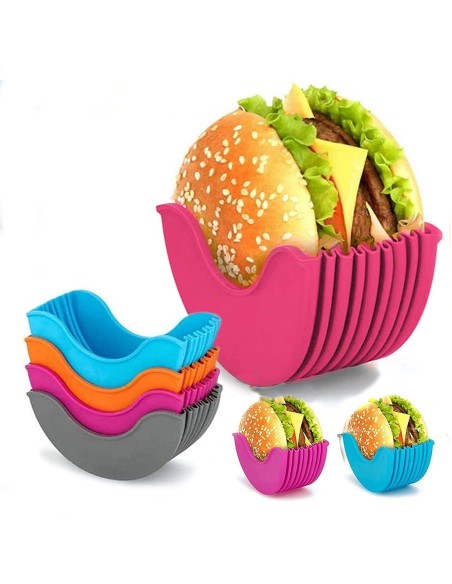 ⭐ Soporte Para Hamburguesas Donas Lavable y Reutilizable ⭐ Soporte Para Hamburguesas Donas Lavable y Reutilizable