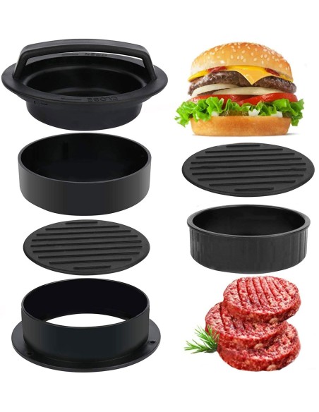 ⭐ Prensa Molde Para Hamburguesas Grande 3 En 1 carne arepa ⭐ Prensa Molde Para Hamburguesas Grande 3 En 1 carne arepa
