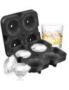 Molde De Silicona Para Hacer 4 Diamantes 3D Hielo Whiskey