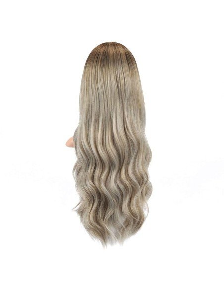 ⭐ Peluca Balayage Cosplay kanekalon degradee Ceniza