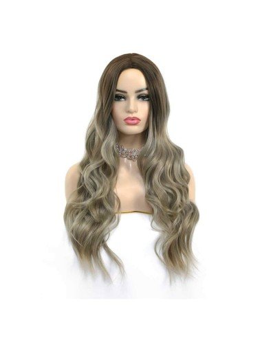 ⭐ Peluca Balayage Cosplay kanekalon degradee Ceniza