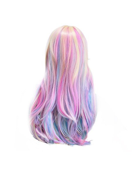 ⭐ Peluca Cosplay Rainbow Arcoiris Unicornio Sirena ⭐ Peluca Cosplay Rainbow Arcoiris Unicornio Sirena