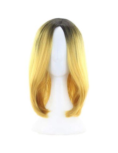 ⭐  Peluca Balayage Cosplay Degradee Kanekalon 30cm Uso Diario