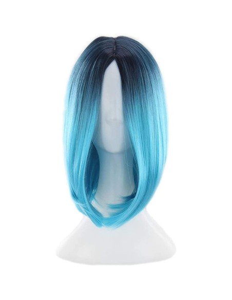 ⭐  Peluca Balayage Cosplay Degradee Kanekalon 30cm Uso Diario