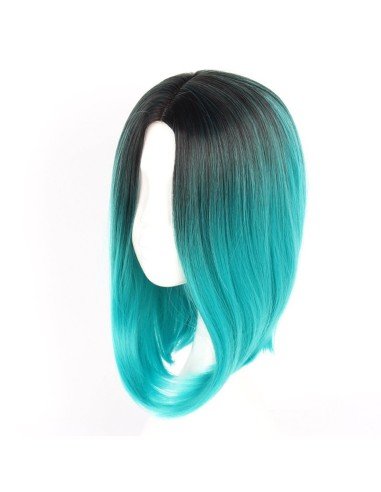 ⭐  Peluca Balayage Cosplay Degradee Kanekalon 30cm Uso Diario