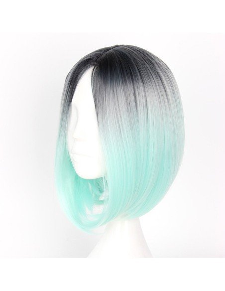 ⭐  Peluca Balayage Cosplay Degradee Kanekalon 30cm Uso Diario