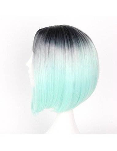 ⭐  Peluca Balayage Cosplay Degradee Kanekalon 30cm Uso Diario