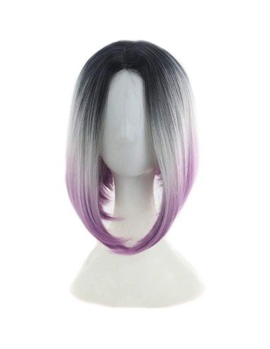 ⭐  Peluca Balayage Cosplay Degradee Kanekalon 30cm Uso Diario