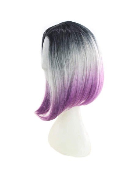 ⭐  Peluca Balayage Cosplay Degradee Kanekalon 30cm Uso Diario ⭐  Peluca Balayage Cosplay Degradee Kanekalon 30cm Uso Diario