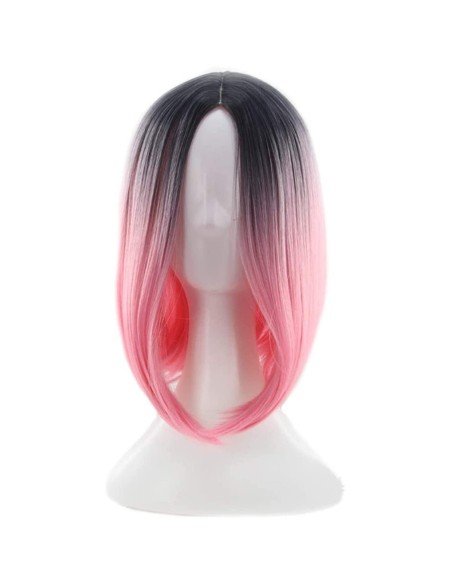 ⭐  Peluca Balayage Cosplay Degradee Kanekalon 30cm Uso Diario