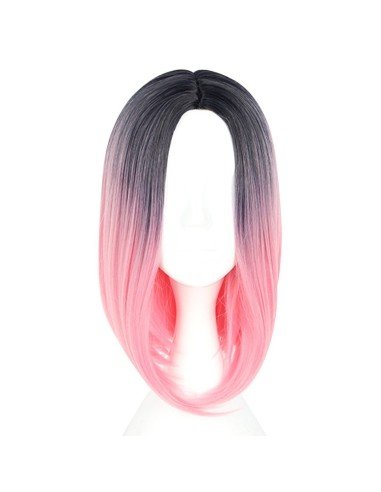 ⭐  Peluca Balayage Cosplay Degradee Kanekalon 30cm Uso Diario