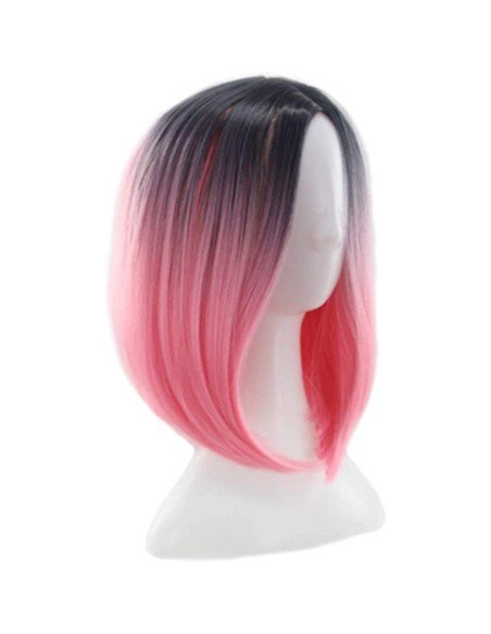 ⭐  Peluca Balayage Cosplay Degradee Kanekalon 30cm Uso Diario