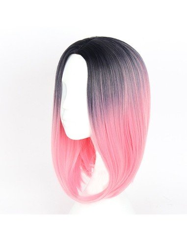 ⭐  Peluca Balayage Cosplay Degradee Kanekalon 30cm Uso Diario