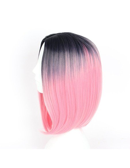 ⭐  Peluca Balayage Cosplay Degradee Kanekalon 30cm Uso Diario