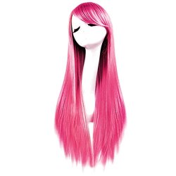 ⭐ Peluca de Kanekalon Lisa 80 Cm Cosplay Cabello largo