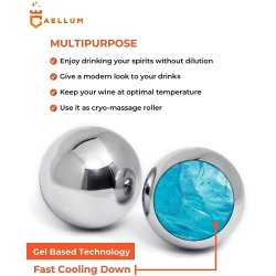 ⭐ Setx2 Bolas Hielo enfriar Whiskey Ice Rocks en Acero Inoxidable