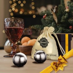 ⭐ Setx2 Bolas Hielo enfriar Whiskey Ice Rocks en Acero Inoxidable