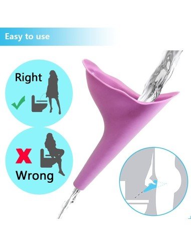 ⭐ Orinal Para Mujer, Para Orinar Parada. Embudo Estilo Go Girl