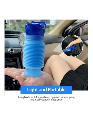 ⭐ Orinal De Emergencia Plegable 750ml Dama, Adultos, Niños